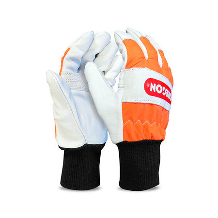 Oregon - 91305M - Medium Leather Chainsaw Gloves with Left Hand Protection