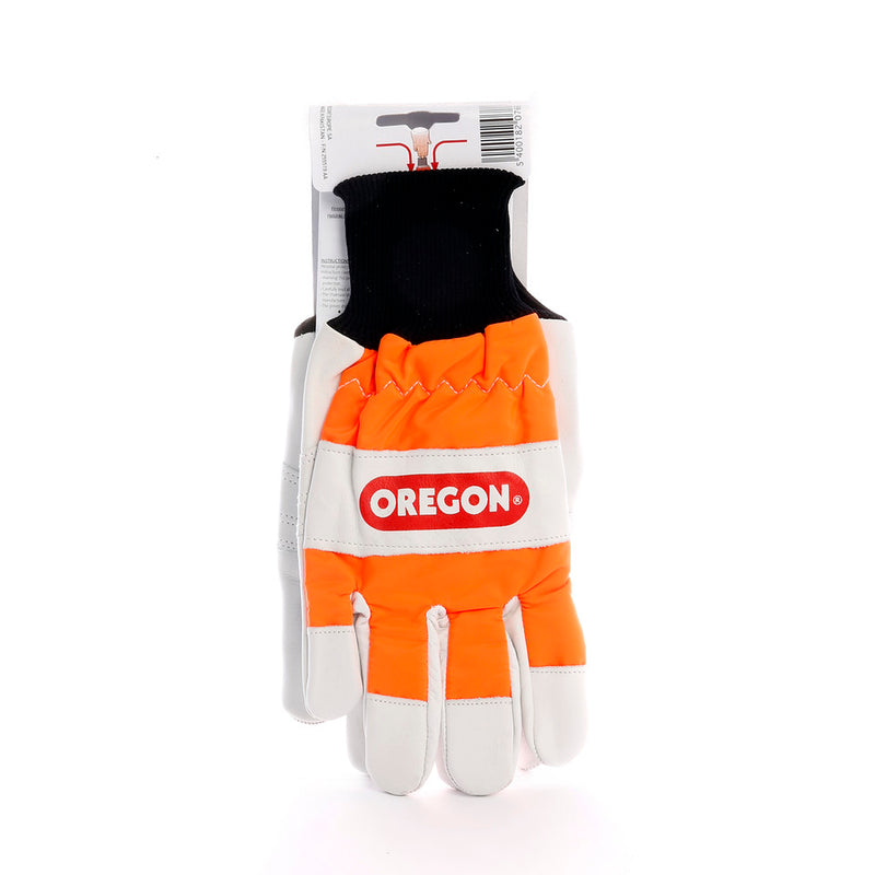 Oregon - 91305M - Medium Leather Chainsaw Gloves with Left Hand Protection