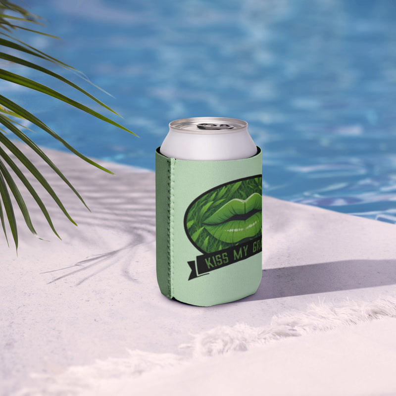 Kiss My Grass w/Lips Coozie