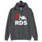 RDS Hoodie - Red & WhIte