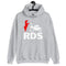 RDS Hoodie - Red & WhIte