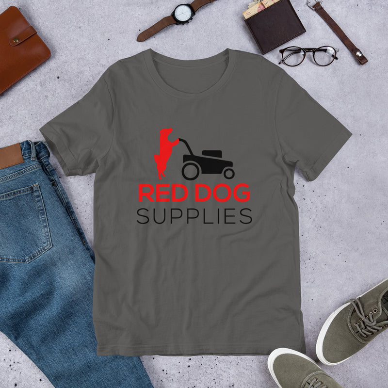 Red Dog Supplies T Shirt - Red & Black