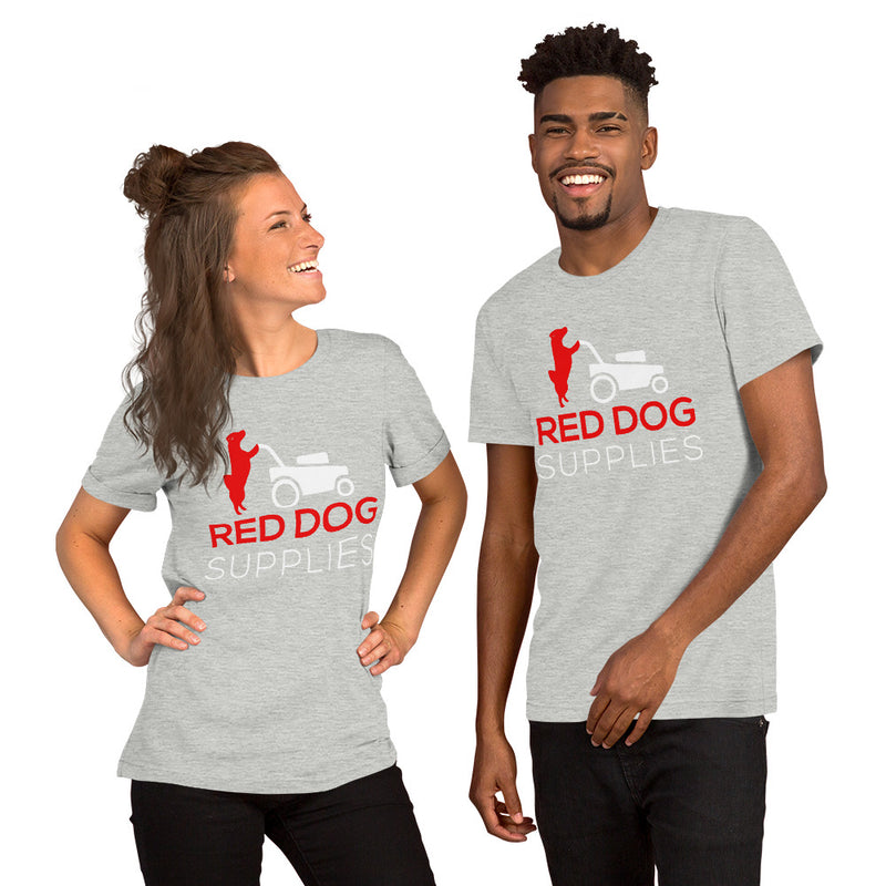 Red Dog Supplies T Shirt - Red & White