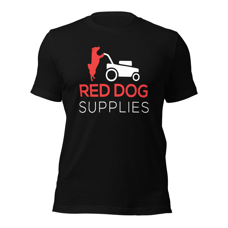 Red Dog Supplies T Shirt - Red & White