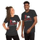 Red Dog Supplies T Shirt - Red & White