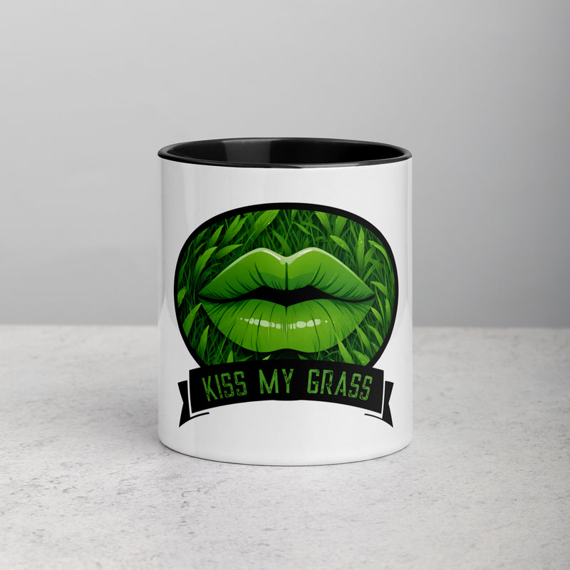 Kiss My Grass w/Lips Color Mug