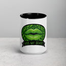 Kiss My Grass w/Lips Color Mug