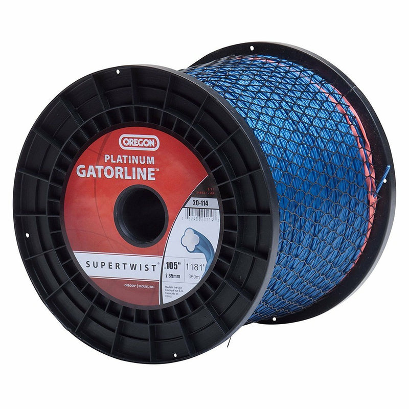 Oregon Trimmer Line - 20-114 - Platinum Gatorline - Supertwist - .105" Gauge, 5 lb. Spool, 1181 Feet