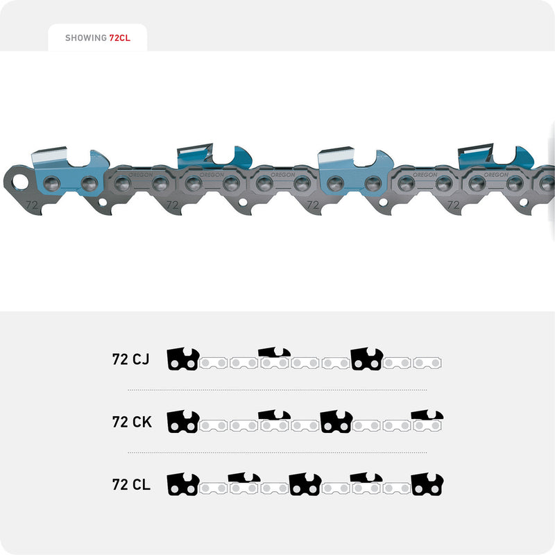 Oregon - 72CL100U - 100' Reel Chainsaw Chain - 3/8" Pitch, .050" Gauge, Full Chisel for 33RSL100R