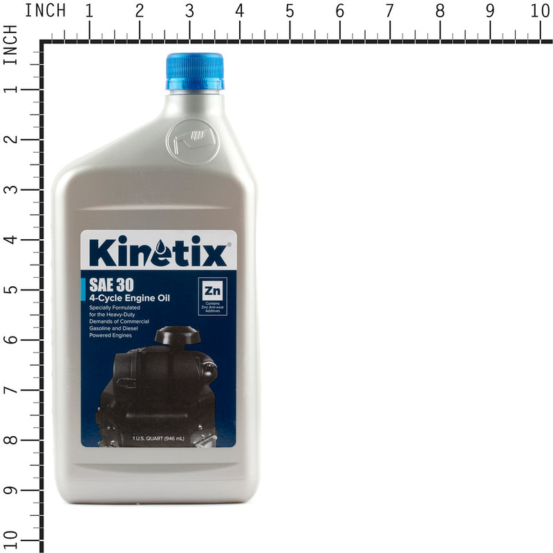 Kinetix - 80003 - SAE30 Engine Oil - 1 Quart Bottle, 12 per Case