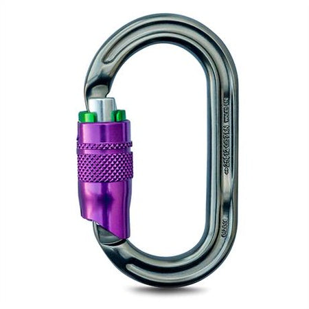 KMM - A324 - Titanium/purple Durolock Aluminum Carabiner