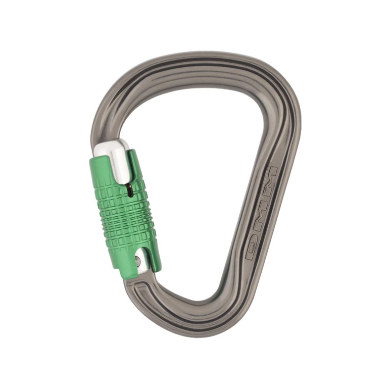 DMM - A577 - Titanium/green Phantom HMS Locksafe Aluminum Carabiner