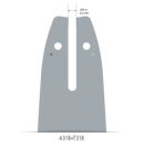 Oregon - 140SXEA318 - AdvanceCut Guide Bar, 14", 3/8" Low Profile Pitch, .050" Gauge, 49 Drive Links