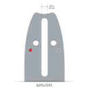 Oregon - 120SXEA095 - AdvanceCut Guide Bar, 12", 3/8" Low Profile Pitch, .050" Gauge, 45 Drive Links